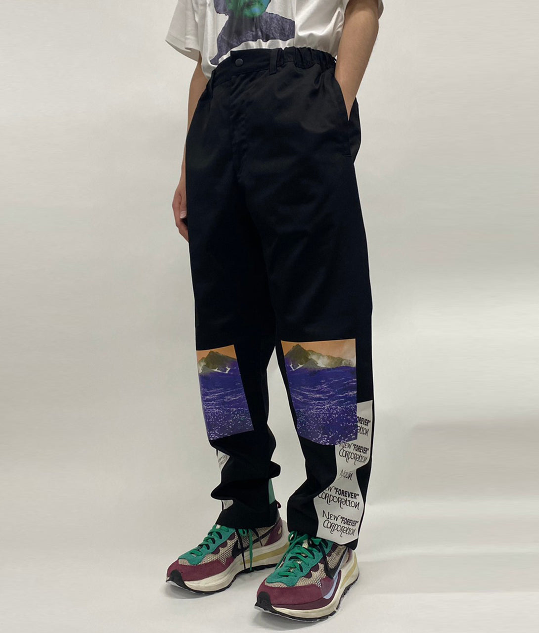 〈RefLite x NFFN〉GRAFFITI PANTS（BLACK） QUI STORE