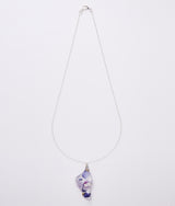 〈mellow〉FLOWER NECKLACE /フラワーネックレス（BLUE）