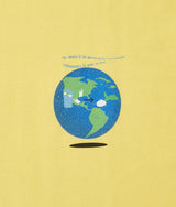 〈GLANCE〉EARTH LONG T-SHIRT/アースロングTシャツ（YELLOW）