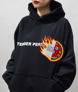 〈TENDER PERSON〉EMBLEM HOODIE / エンブレムフーディー （BLACK）