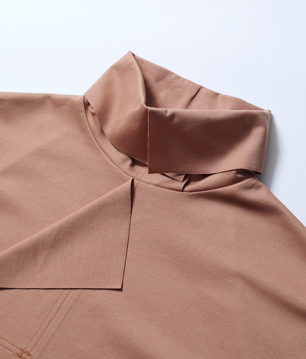 KONYA〉FLAT DOUBLE HIGH NECK (ORANGE）│QUI STORE