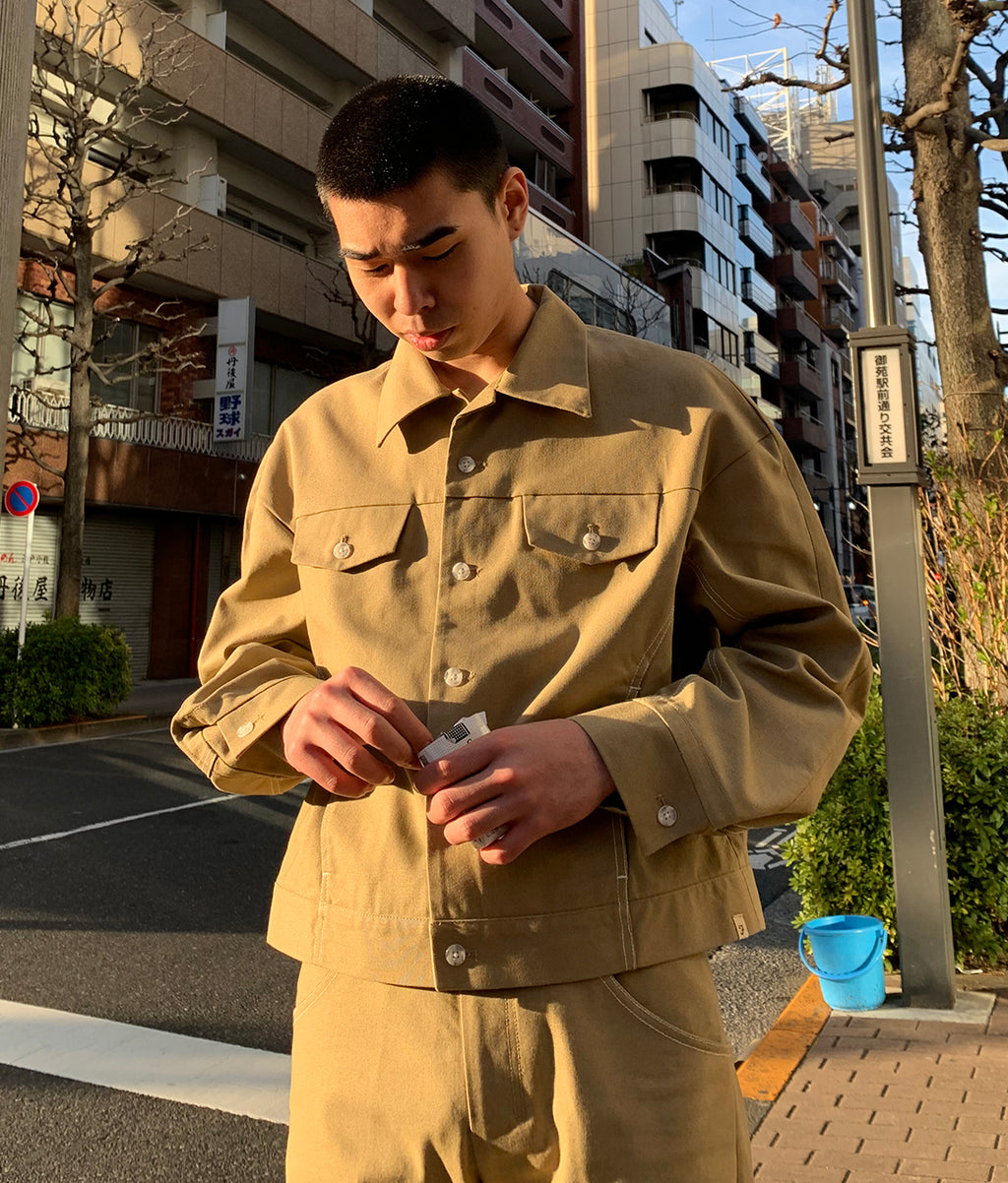 〈SHINYAKOZUKA〉MECHANIC WITH FARAH / メカニックウィズファラー（BEIGE）