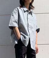 〈SHINYAKOZUKA〉LADDER STITCH SHIRTS / ラダーステッチシャツ（BLUEGREY）