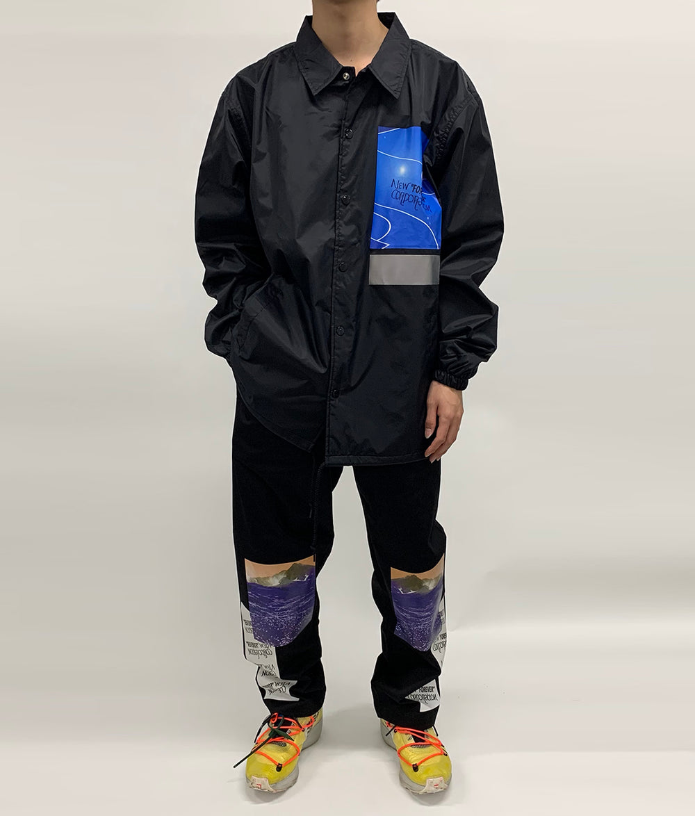 RefLite x NFFN〉GRAFFITI COACH JACKET（BLACK）│QUI STORE