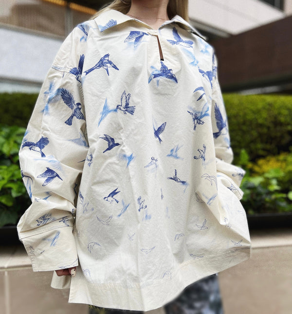 〈SHINYAKOZUKA〉HIS FRENCH SMOCK / フレンチモック（SKY）