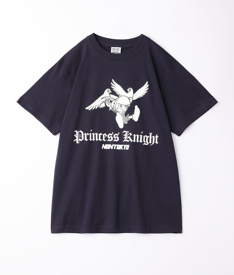 〈NONTOKYO〉PRINT T-SHIRT(princess knight.B) / プリントTシャツ (リボンの騎士B)
（NAVY）
