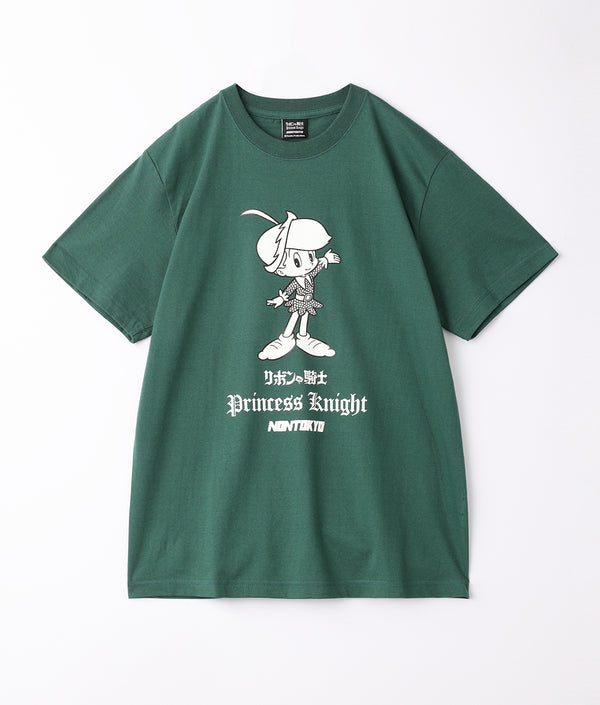 〈NONTOKYO〉PRINT T-SHIRT(princess knight.C) / プリントTシャツ (リボンの騎士C)
（GREEN）