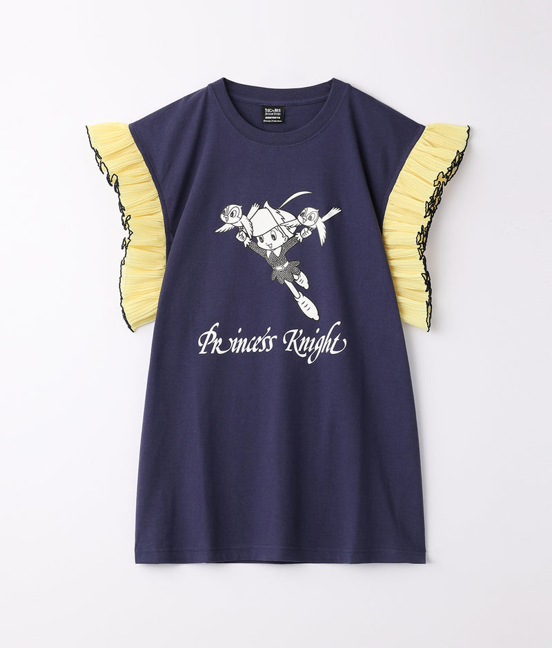 〈NONTOKYO〉PLEATS FRILL C/S (princess knight.A) / プリーツフリルカットソー (リボンの騎士A)
（NAVY）