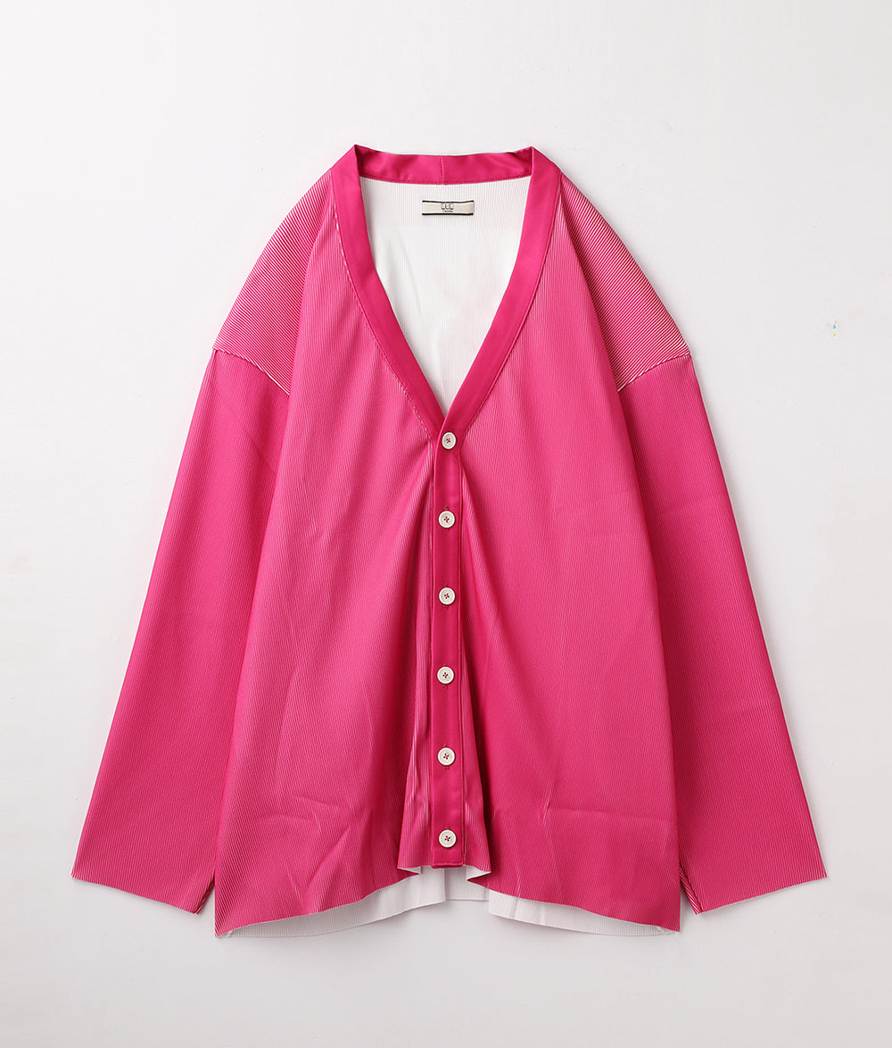 〈NONTOKYO〉RIB CARDIGAN / リブカーディガン（PINK）