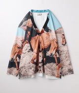 〈NONTOKYO〉RIB CARDIGAN / リブカーディガン（HORSE）