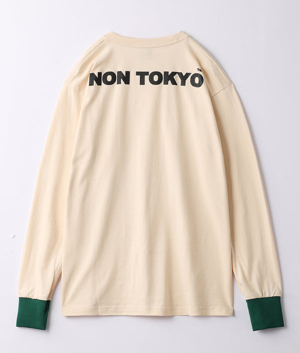 〈NONTOKYO〉PRINT LONG T-SHIRT (princess knight C) / プリントロンT (リボンの騎士C )（BEIGE）