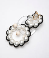〈lilibySERI〉FUCHIDORI PIERCE & EARRINGS No,1/フチドリピアス&イヤリング（MULTI）