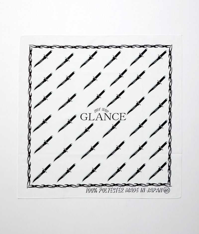 〈GLANCE〉NOT BUD BANDANA/ ノットバッドバンダナ（WHITE）