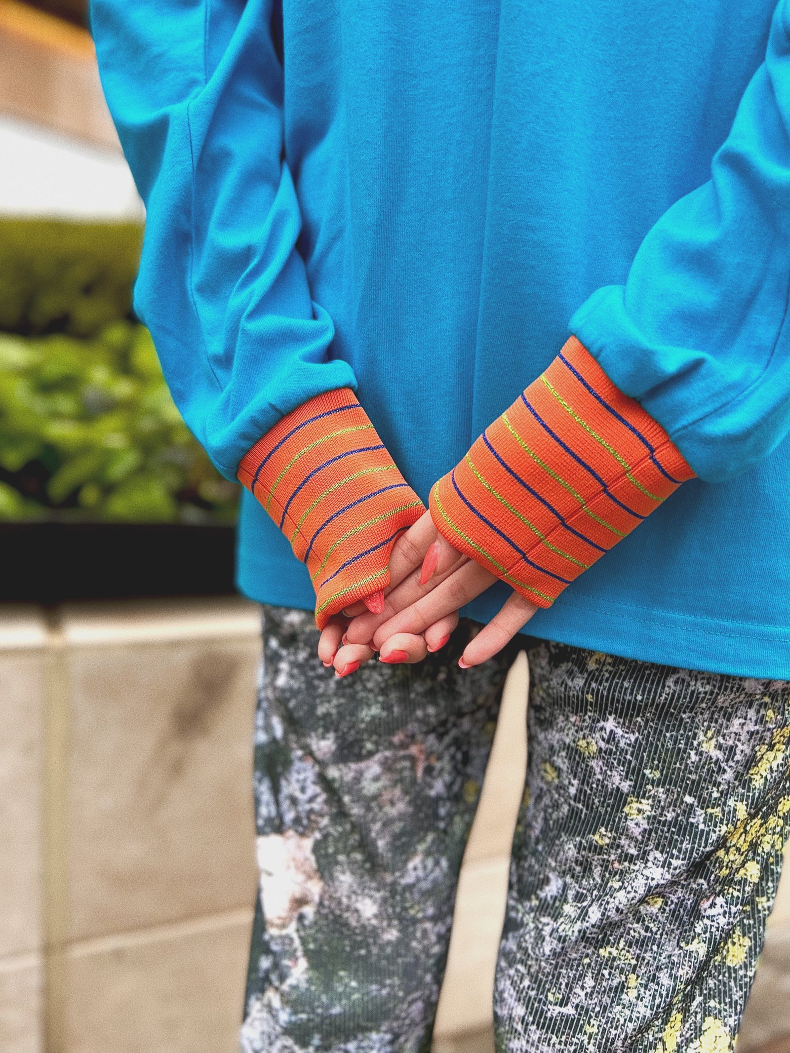 NONTOKYO〉PRINT LONG T-SHIRT(PEACE)（BLUE）│QUI STORE
