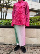 〈NONTOKYO〉RIBBON KUNG-FU SHIRT / リボン カンフーシャツ（PINK）