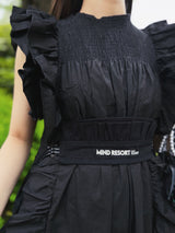 〈old honey〉72°C short dress / 72°C ショートドレス（BLACK）