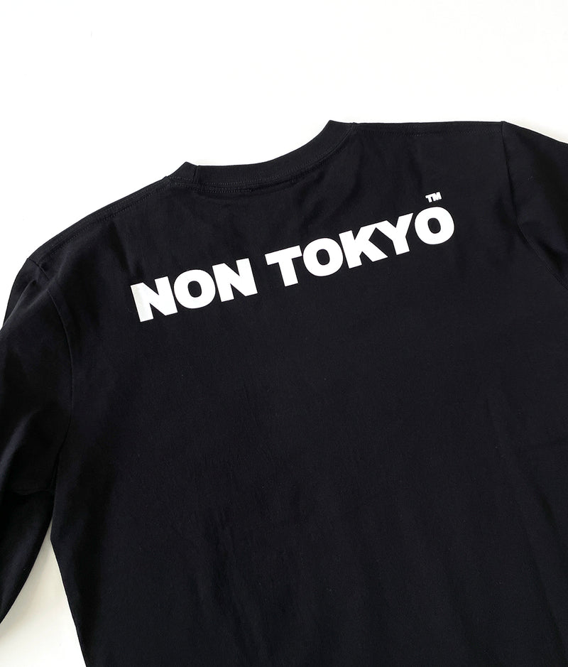 〈NONTOKYO〉PRINT LONG T-SHIRT(COW) / プリントロングスリーブTシャツ(COW)（WHITE）