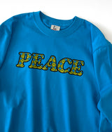 〈NONTOKYO〉PRINT LONG T-SHIRT(PEACE) / プリントロングスリーブTシャツ(PEACE)（BLUE）
