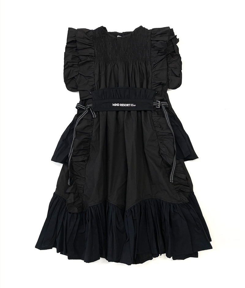 〈old honey〉72°C short dress / 72°C ショートドレス（BLACK）