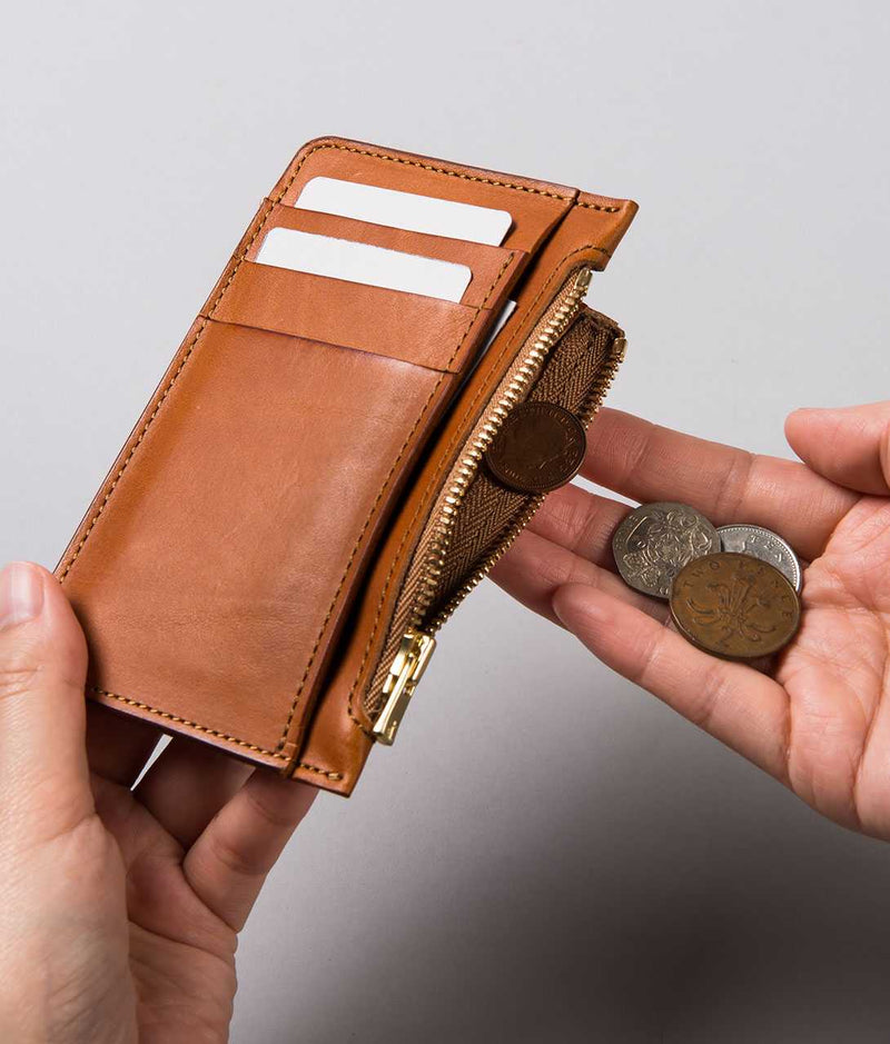 〈LIM DESIGN〉CARD COIN CASE / カードコインケース (BROWN)
